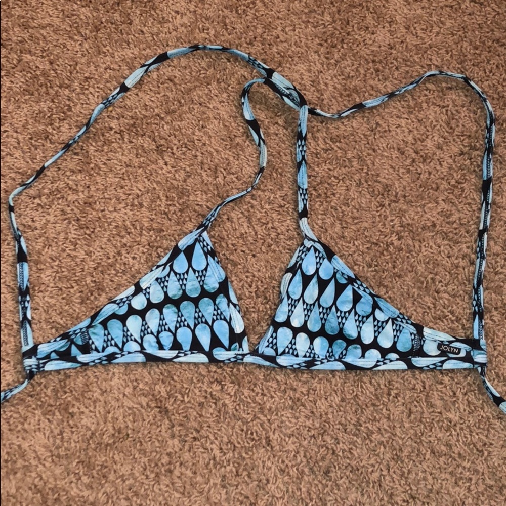 teardrop patterned jolyn triangle top